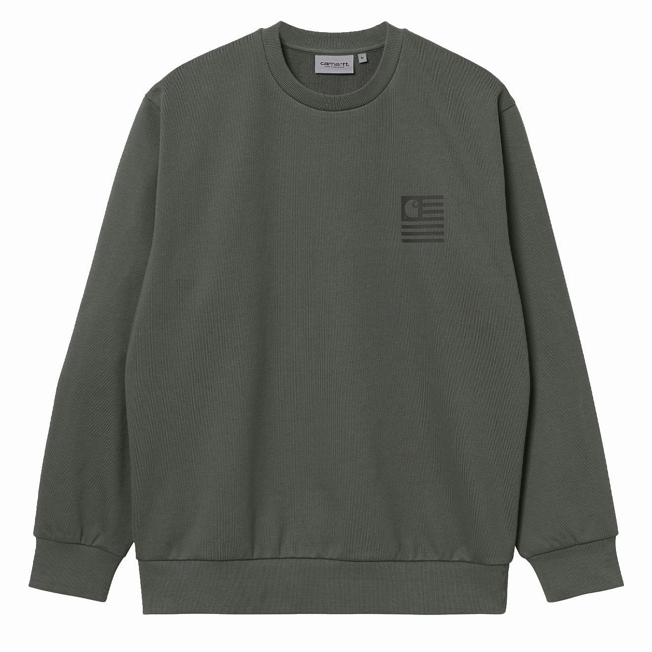 Carhartt WIP Medley State Sweat Thyme mens long sleeves cheap