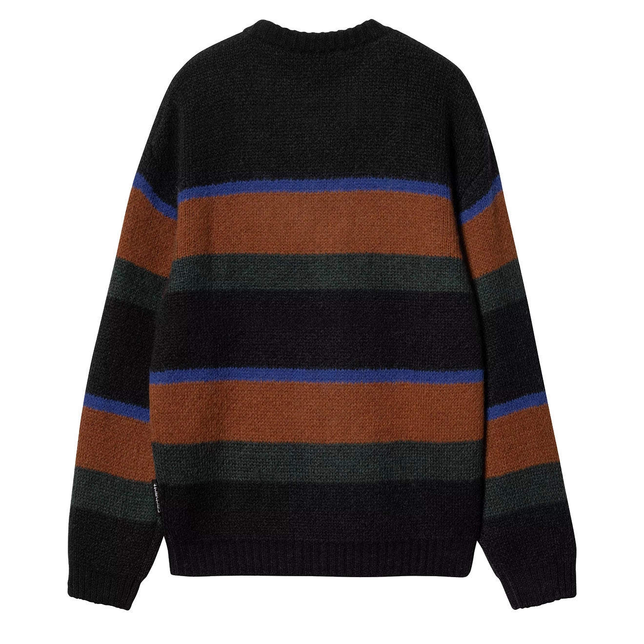 Carhartt WIP Merton Sweater Sundling Stripe Deep H Brown