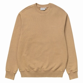 Carhartt WIP Mosby Script Sweat Dusty H Brown mens long sleeves cheap