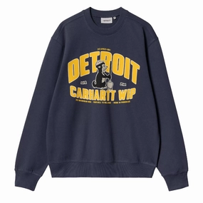 Carhartt WIP Underground Sweat Blue mens long sleeves cheap