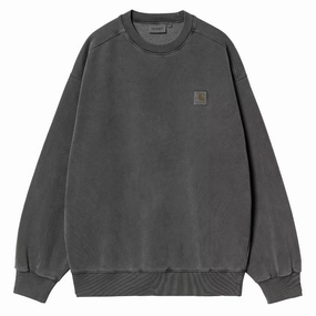 Carhartt WIP Vista Sweat Graphite Garment Dyed mens long sleeves cheap