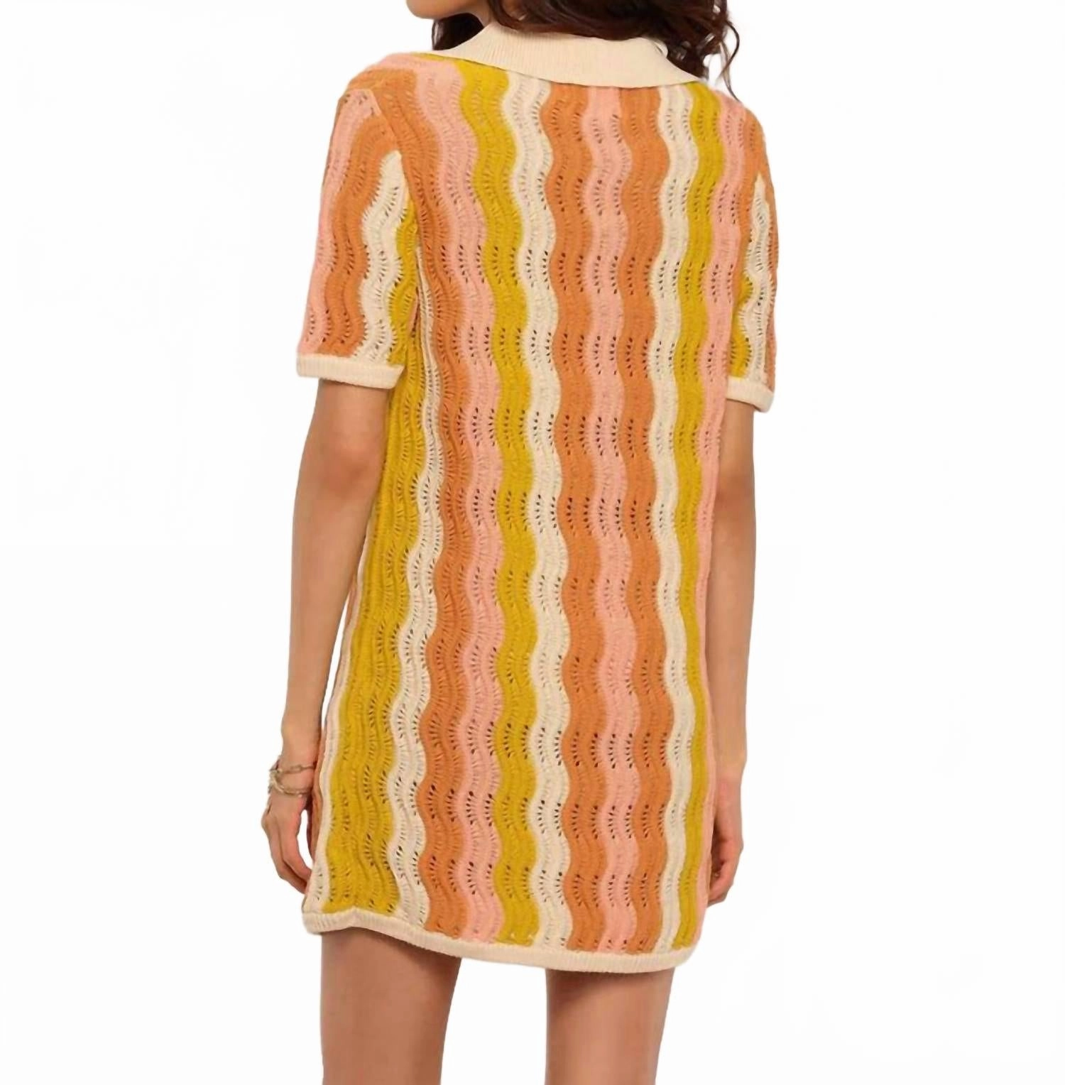 Carlisle Cover Up In Orange, Biege, Pink, Yellow