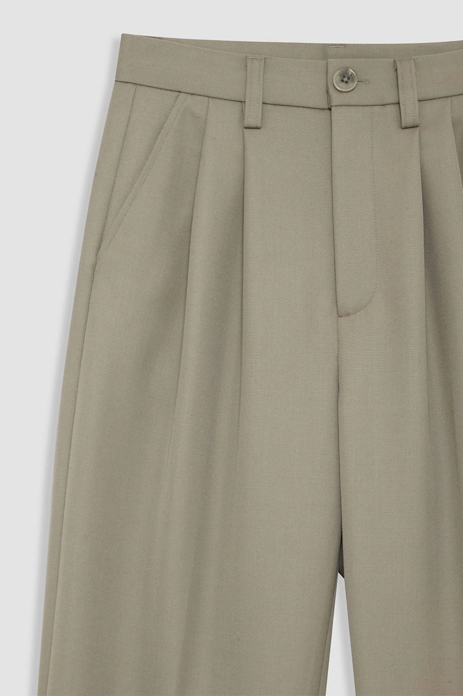Carrie Pant In Green Khaki