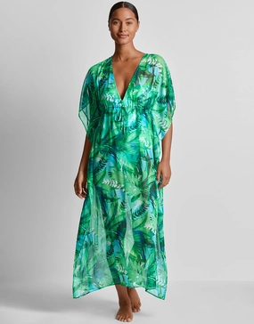 Cartago Palms Midi Kaftan - Multi Swim Womens - bikinis clearance