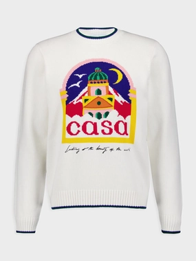 Casa Intarsia Knit Jumper Knitwear Mens - men's sweaters sale