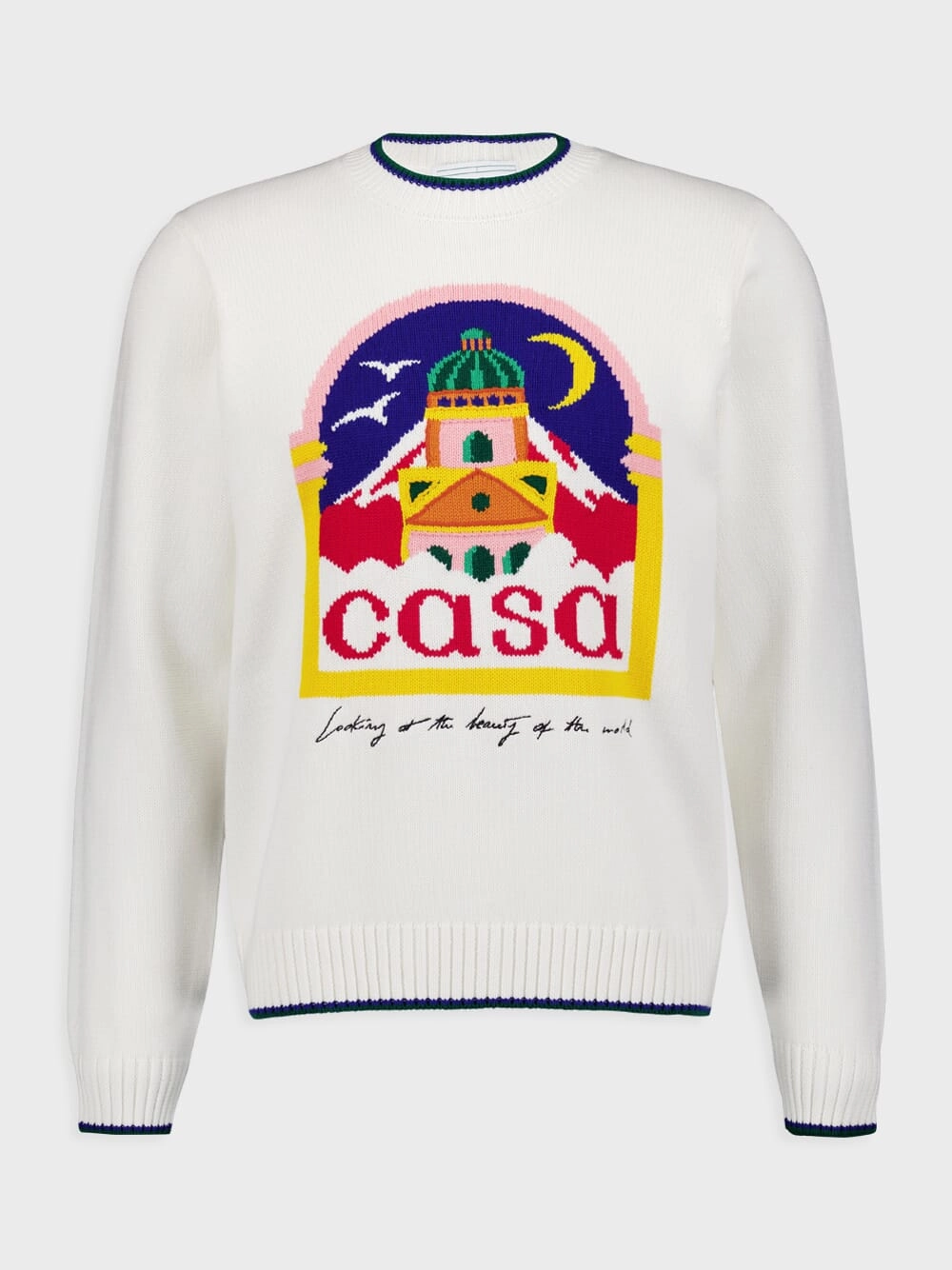 Casa Intarsia Knit Jumper Knitwear Mens - men's sweaters sale