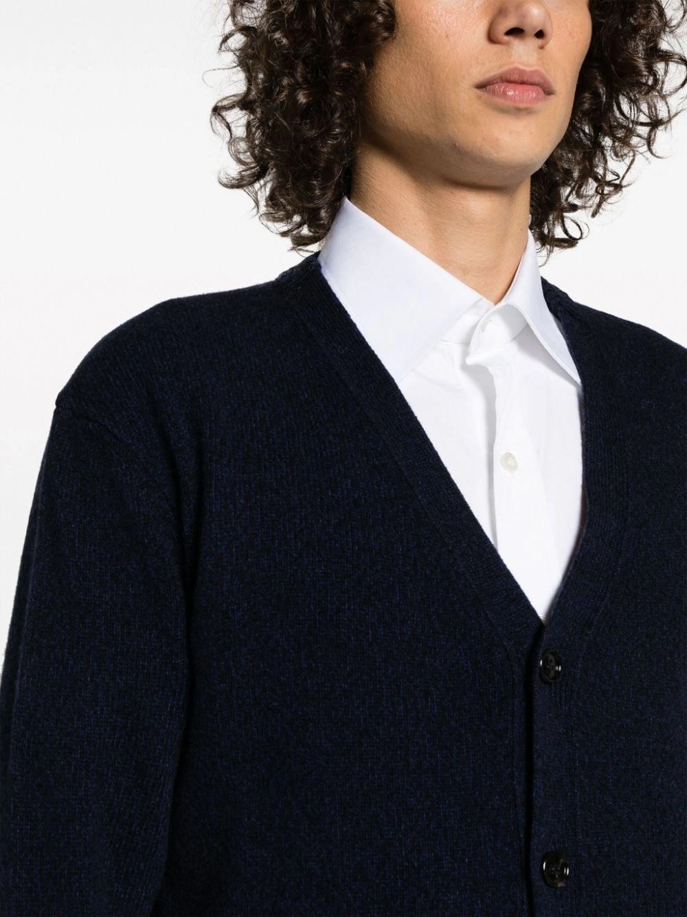 Cashmere and Wool V-Neck Cardigan