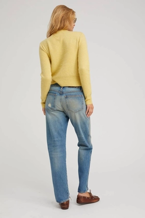 Cashmere Baby Cardigan In Citrus Tops Womens - puff-sleeve tops