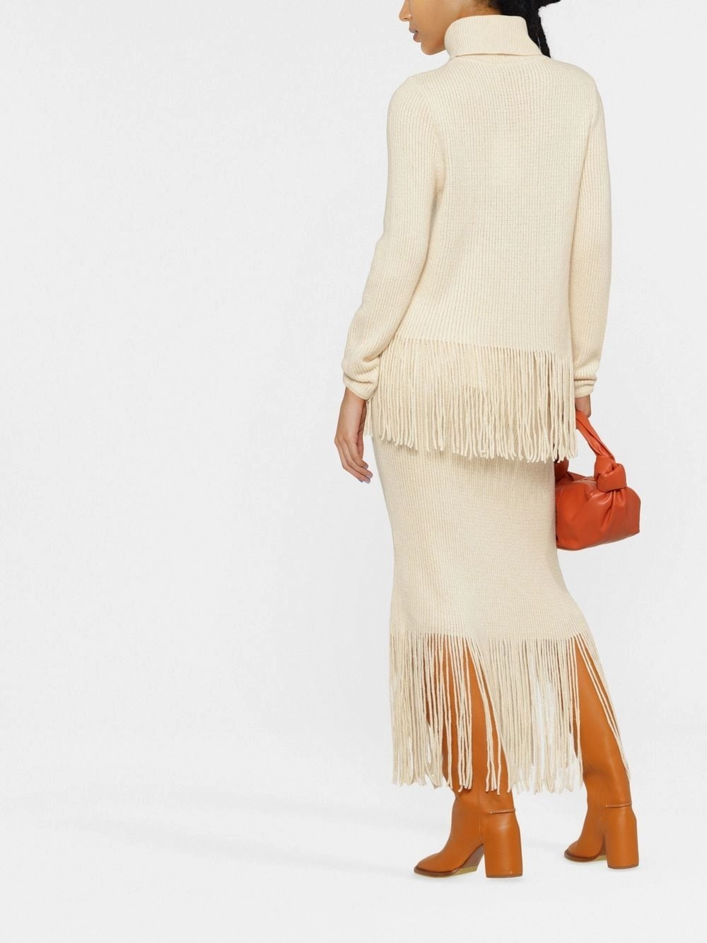 Cashmere Blend Midi Skirt