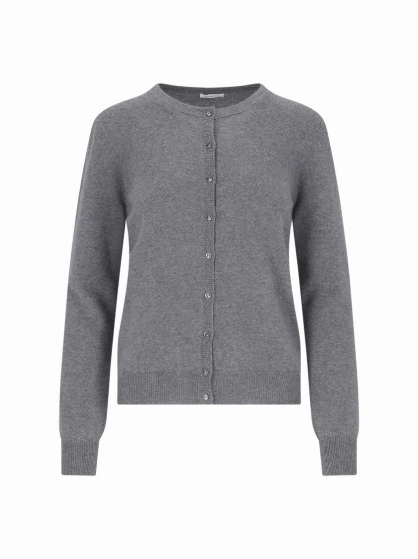 Cashmere Round Neck Cardigan Tops Womens - button-up blouses