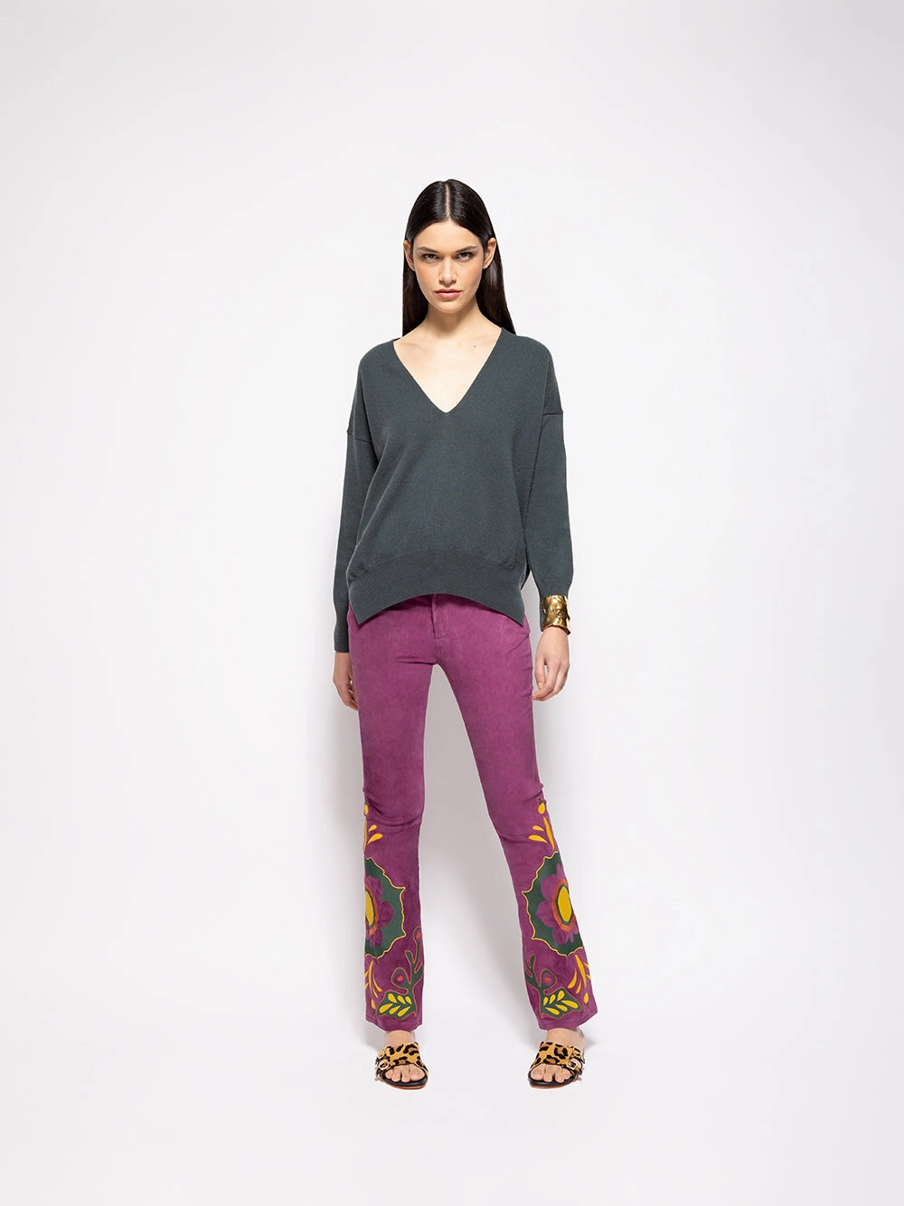 Cashmere V-Neck Jumper Knitwear Womens - women's knitwear cheap
