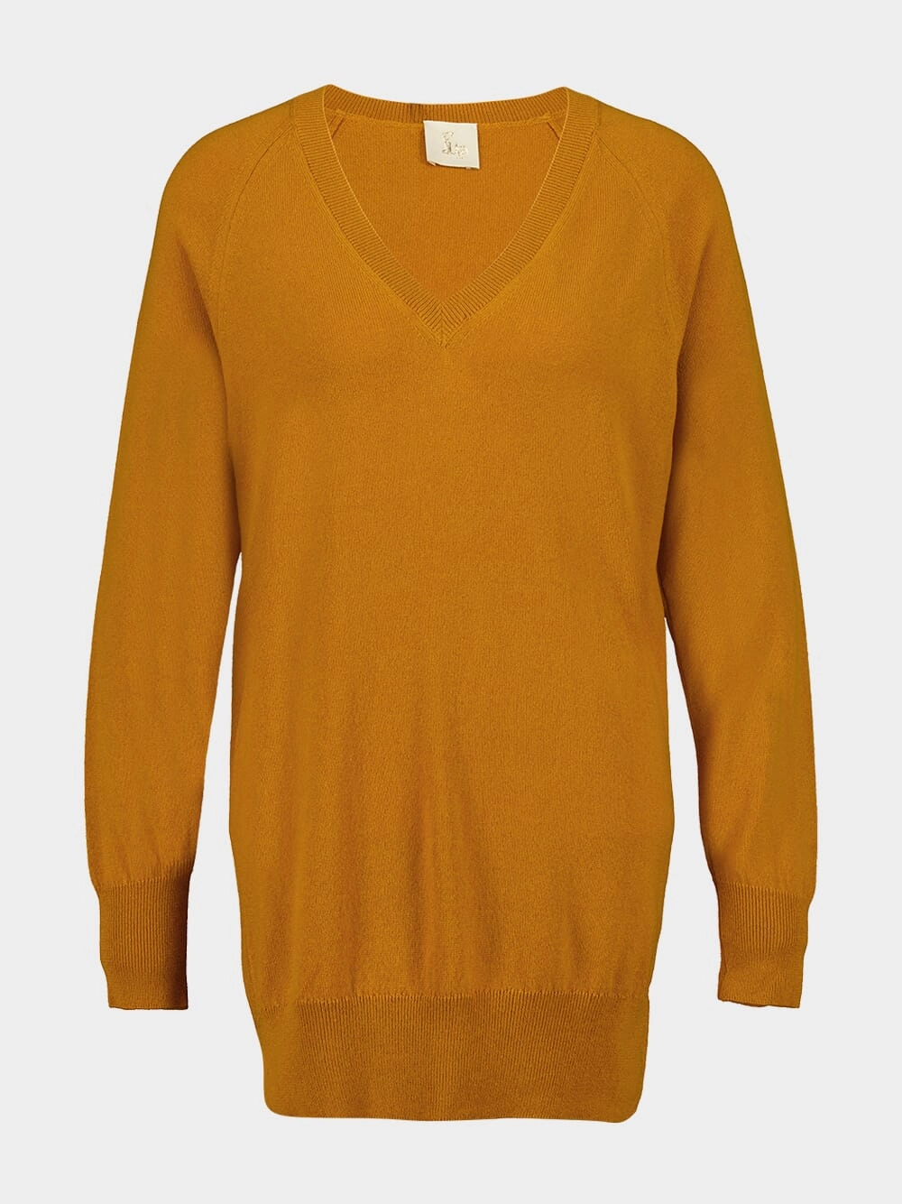 Cashmere V-Neck Long Sweater