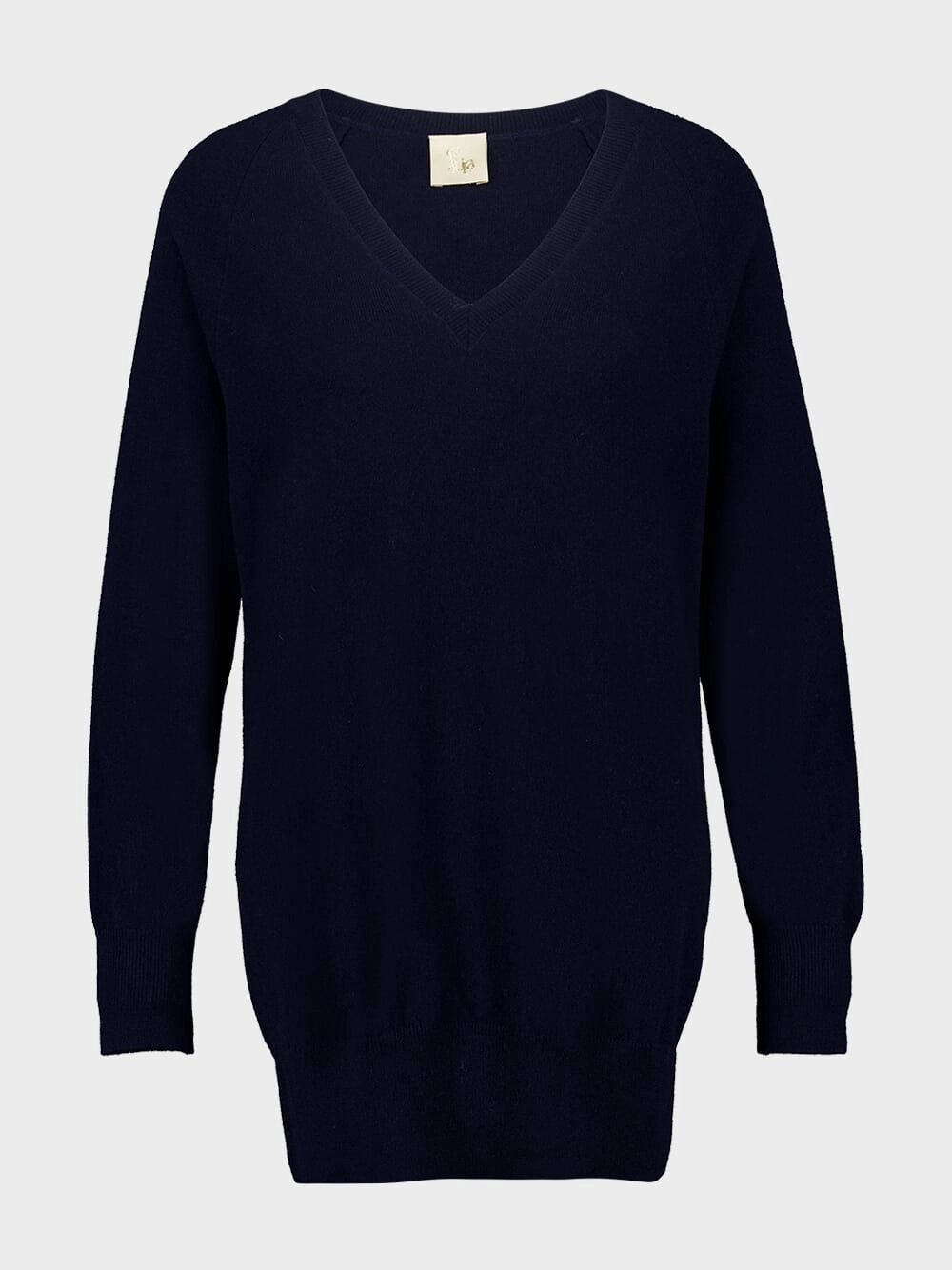 Cashmere V-Neck Long Sweater