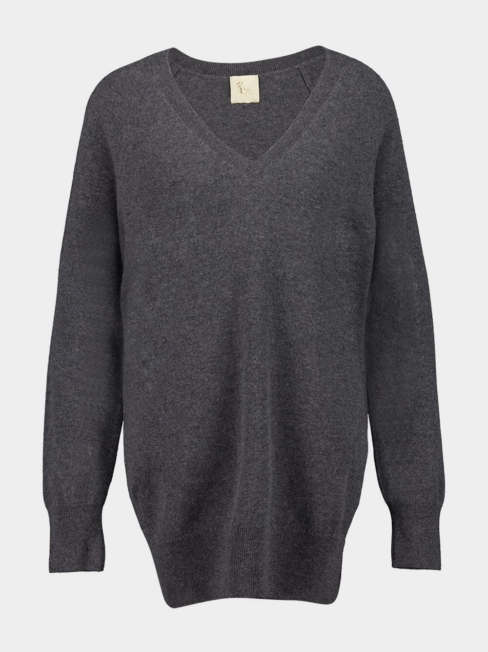 Cashmere V-Neck Long Sweater