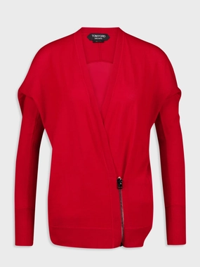 Cashmere Wrap Red Cardigan Knitwear Womens - women's knitwear cheap