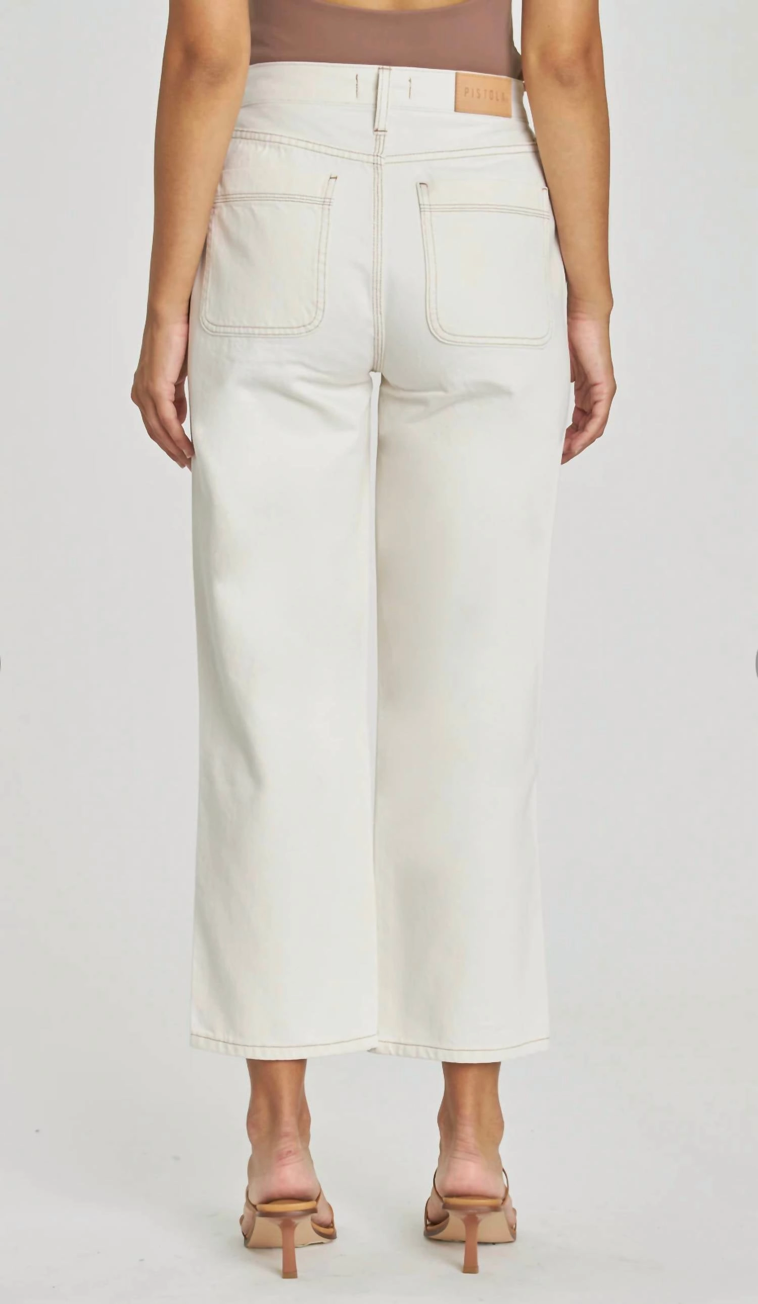 Cassie Crop High Rise Jeans In Adobe