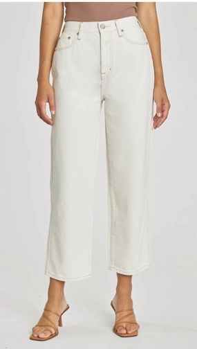 Cassie Crop High Rise Jeans In Adobe womens sweatpants cheap