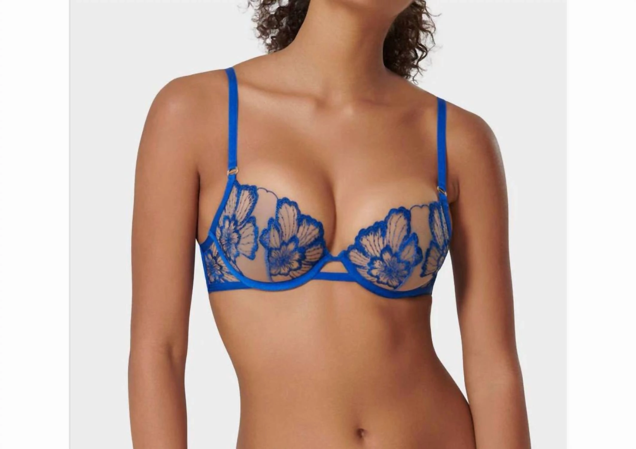 Catalina Demi Cup Bra In Blue