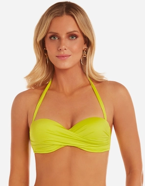 Ceylan Twist Bandeau Bikini Top - Lima Swim Womens - beachwear discount