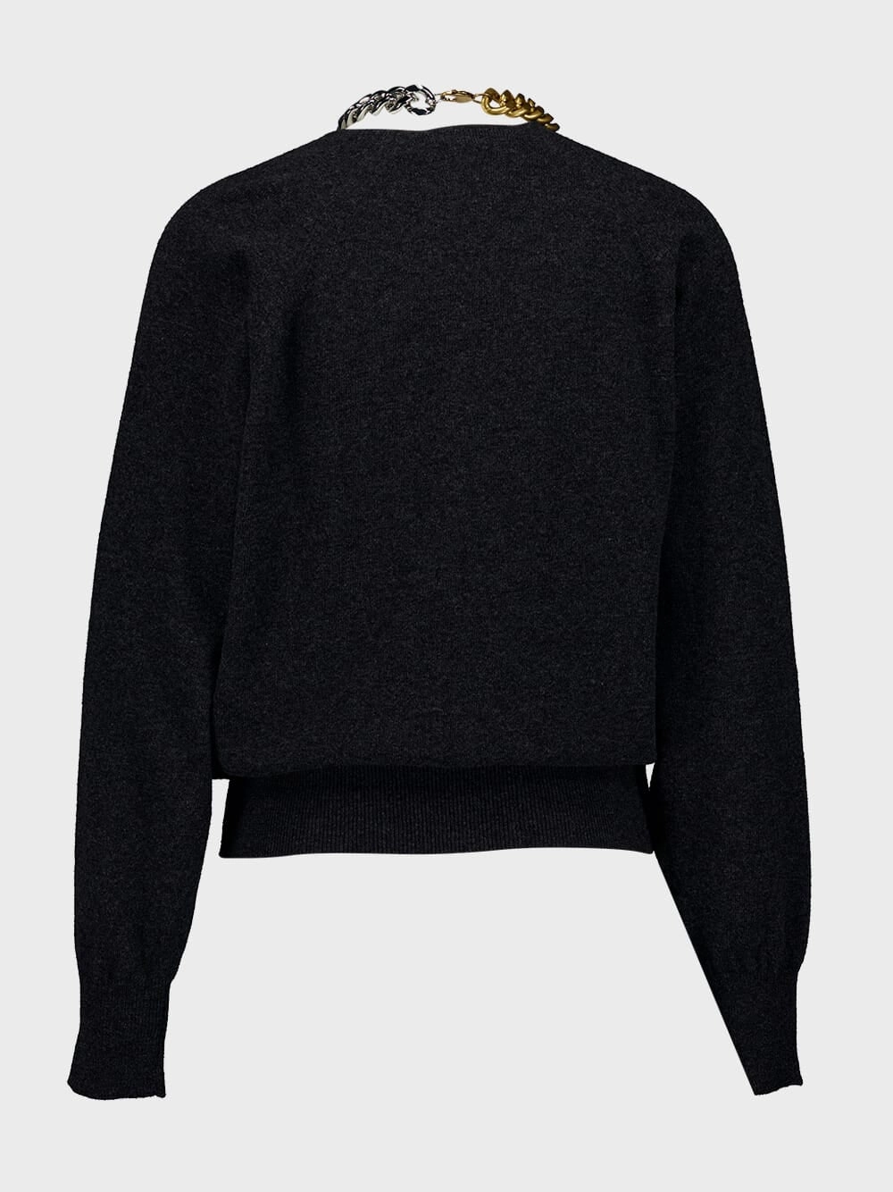 Chain-Detail Wool Jumper