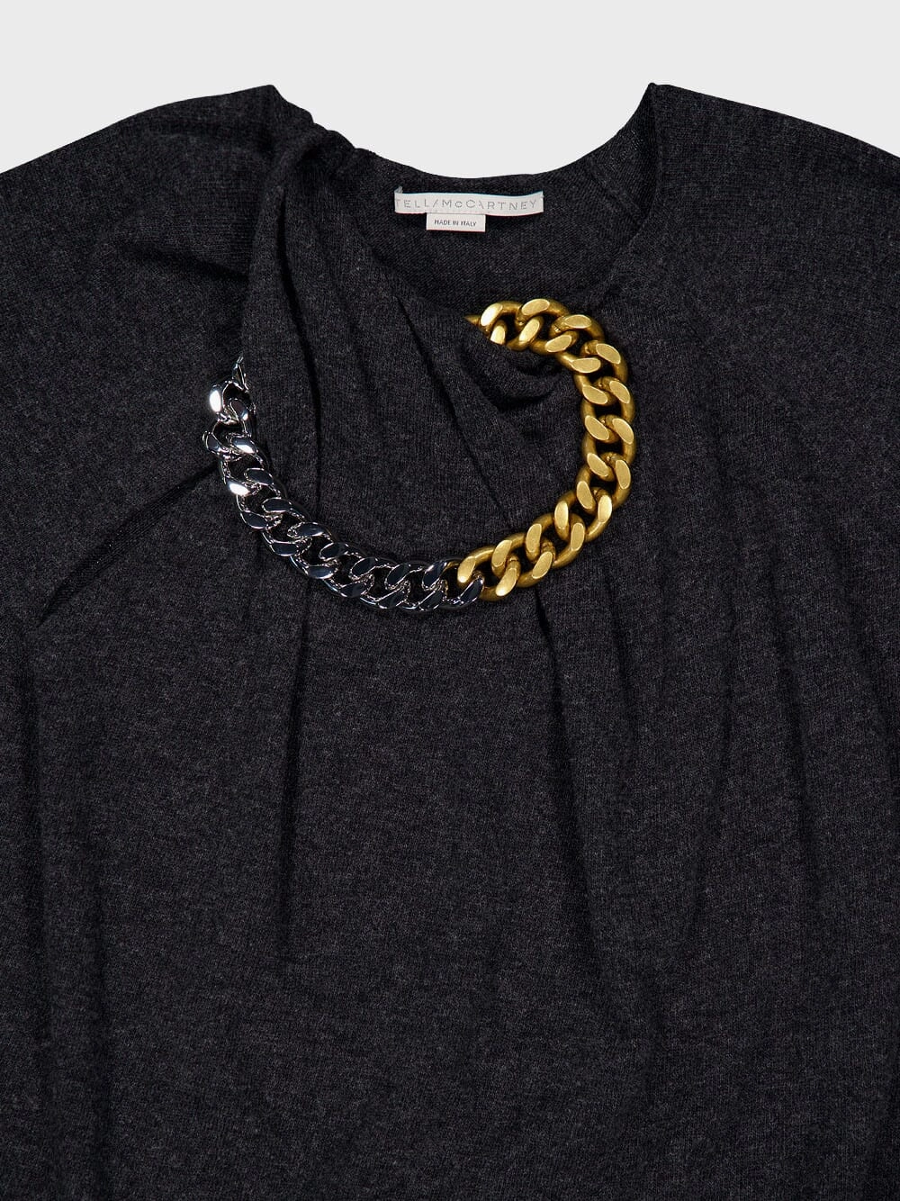 Chain-Detail Wool Jumper