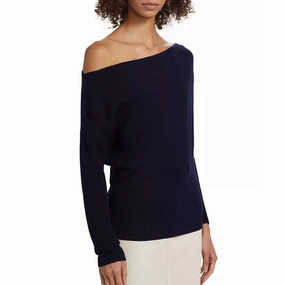 Chance Sweater In Navy Tops Womens - lace tops sale