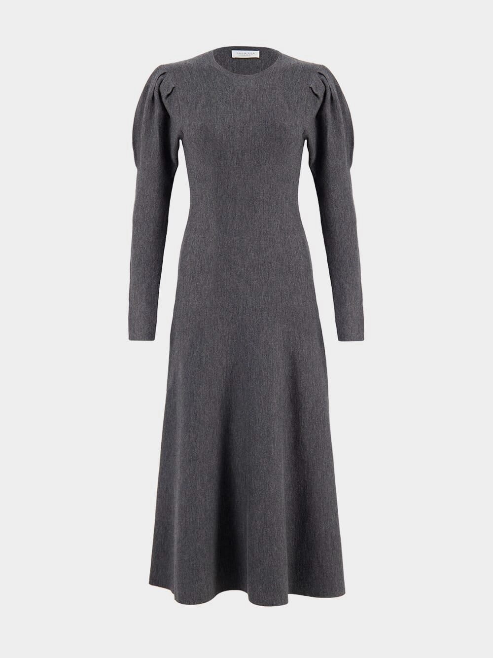 Charcoal Melande Hannah Knit Dress Knitwear Womens - women's knitwear cheap