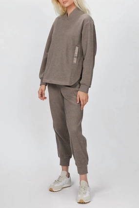 Chaucer Pant In Mink Marl womens wide-leg pants promo