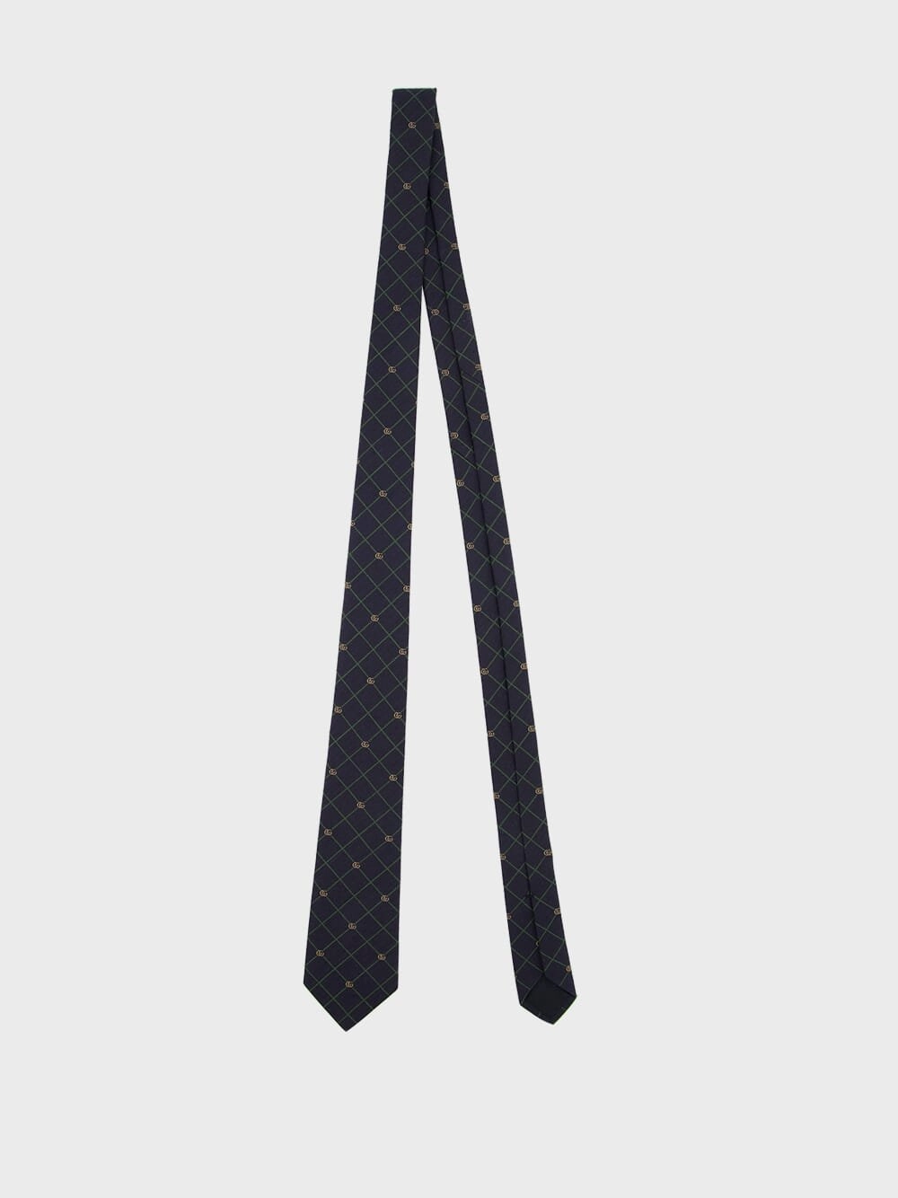 Check Silk Jacquard Tie