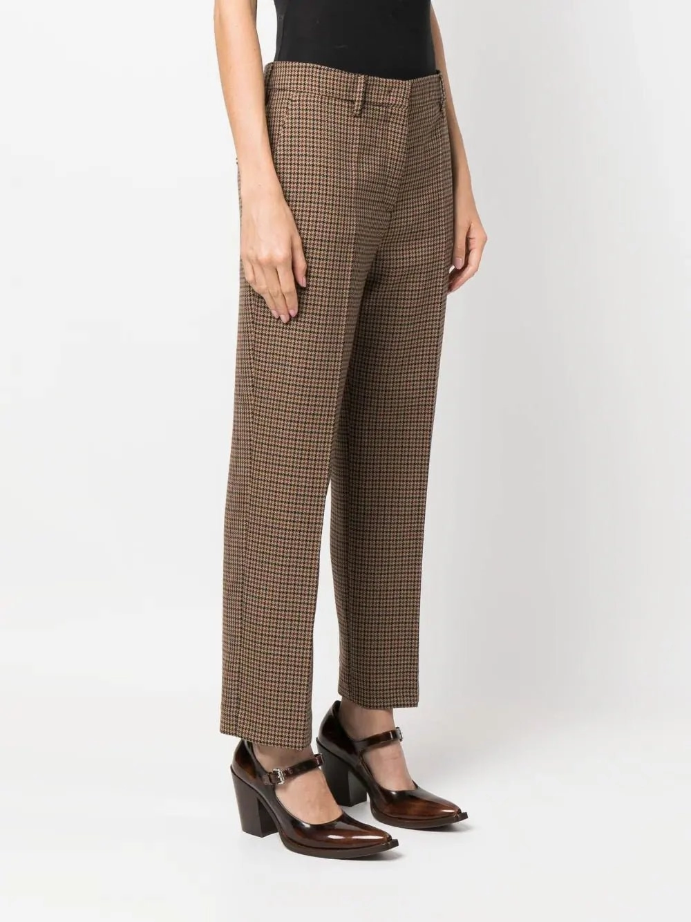 Check Wool Trousers