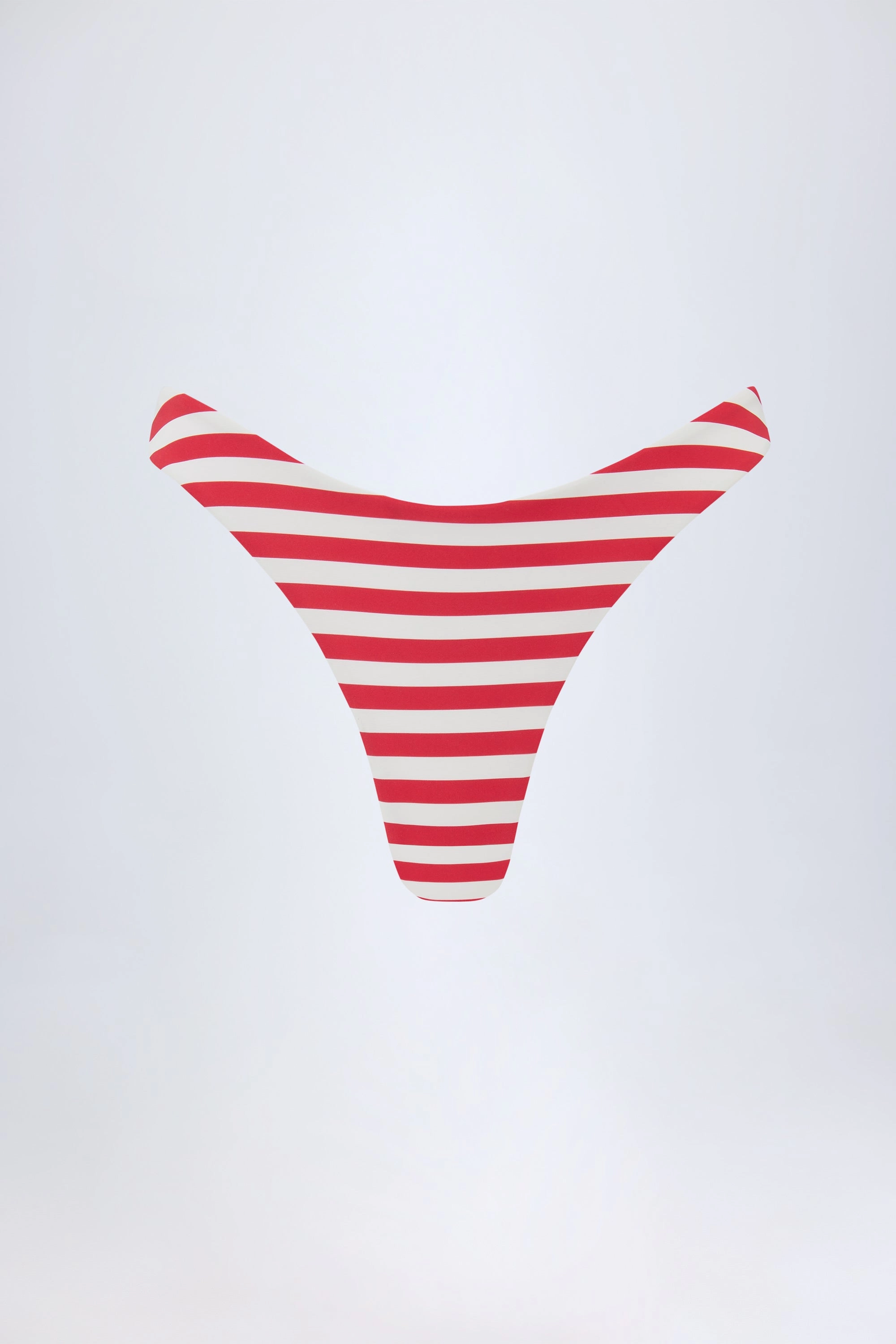 Cheeky Bikini Bottoms in Cherry Red Stripe
