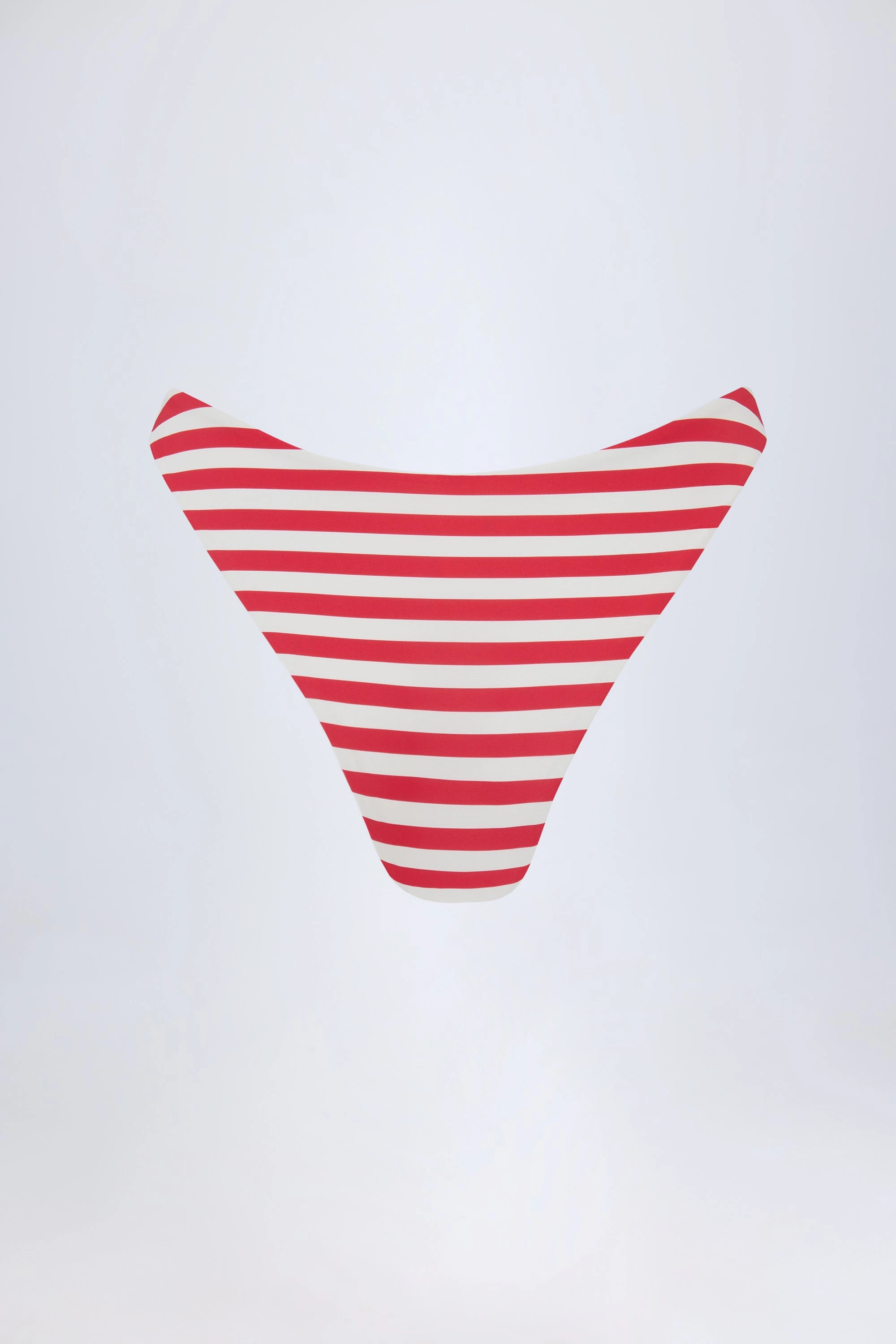 Cheeky Bikini Bottoms in Cherry Red Stripe