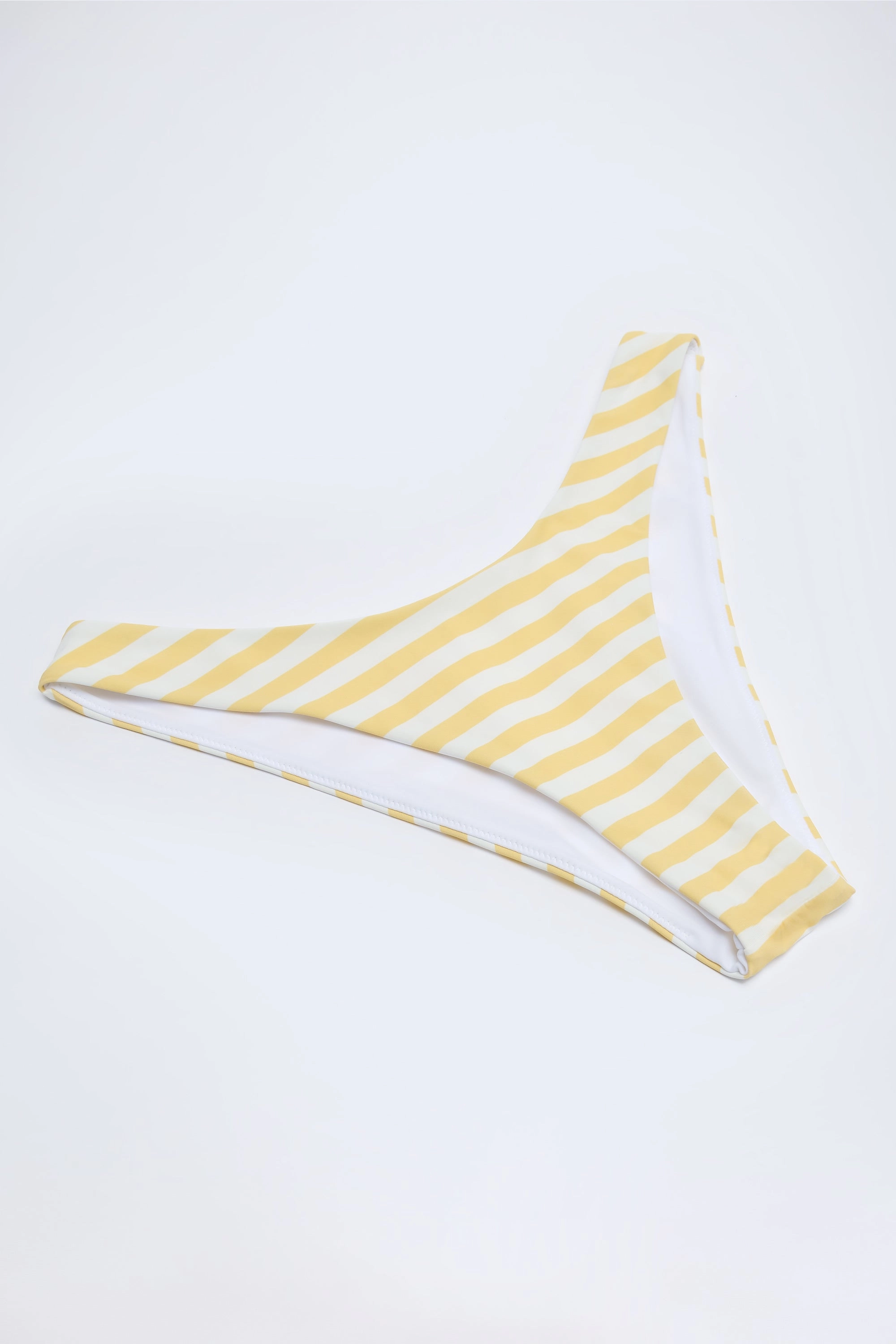 Cheeky Bikini Bottoms in Lemon Yellow Stripe