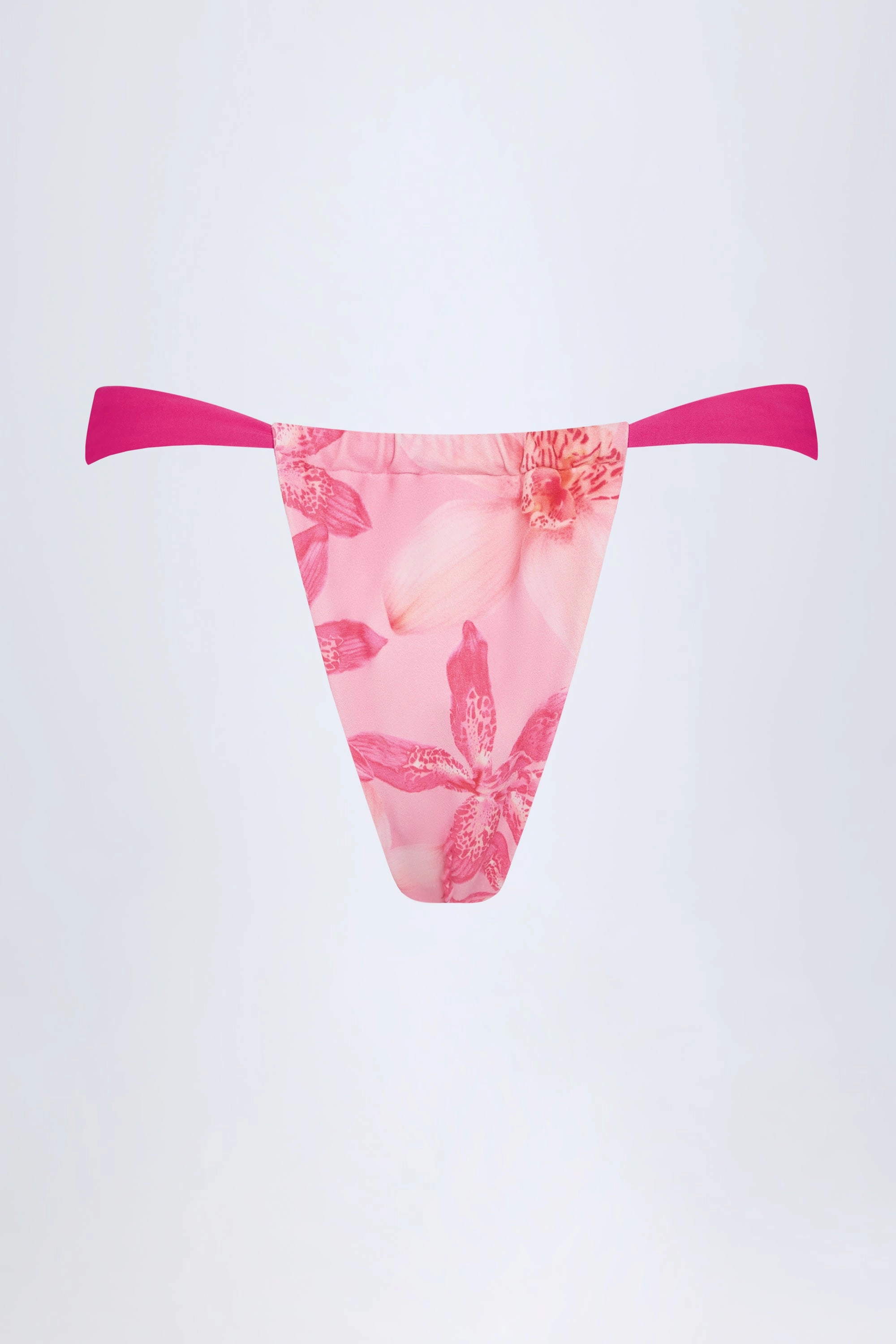 Cheeky Bikini Bottoms in Pink Orchid Print