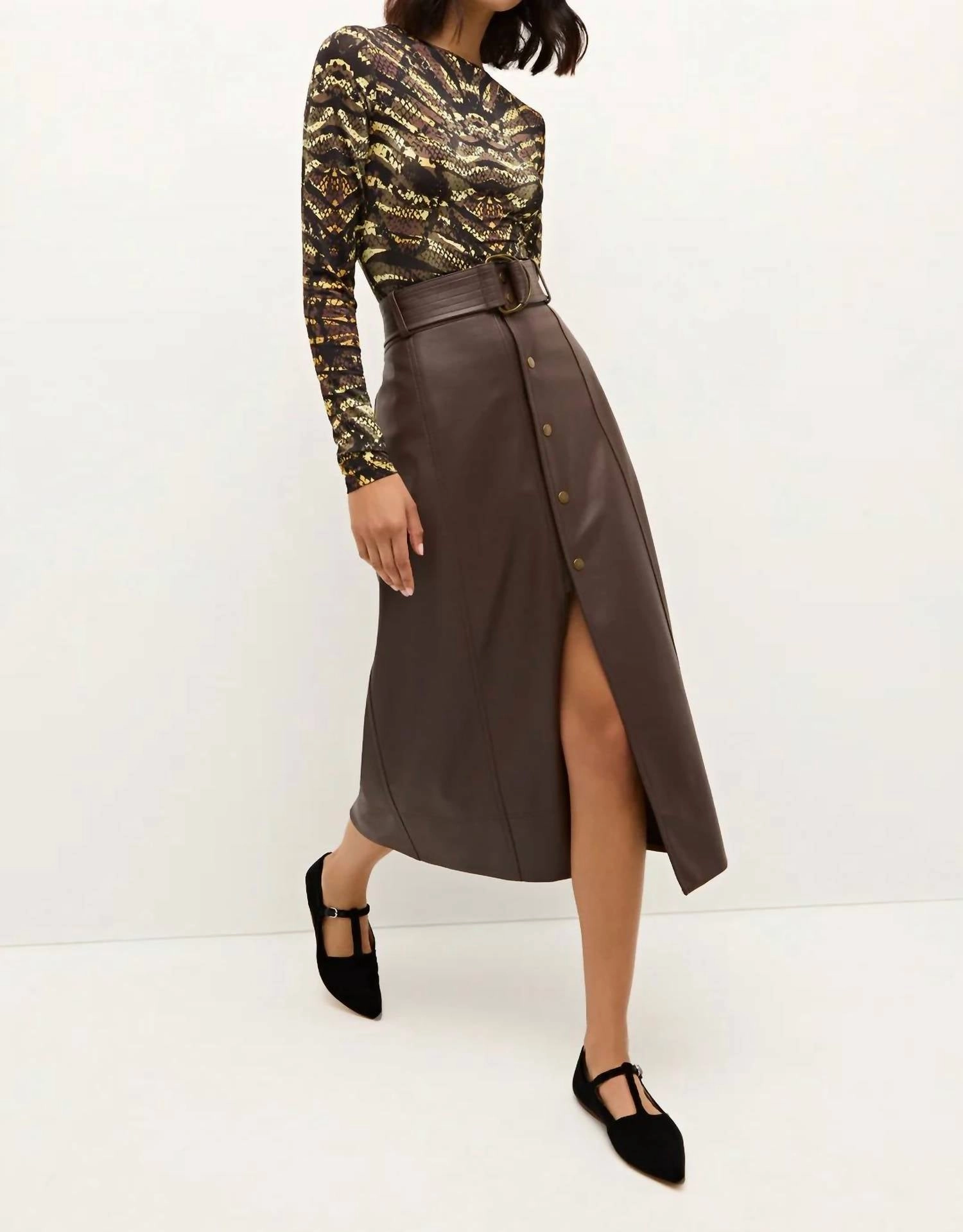 Chelsea Skirt In Walnut