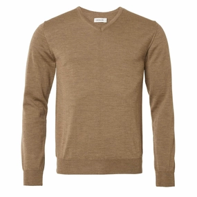 Chevalier Aston Pullover Knit Hazelnut mens sweaters cheap