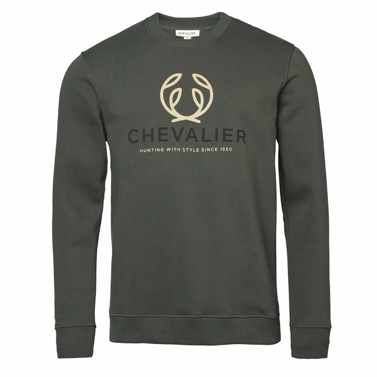 Chevalier Logo Sweatshirt Men Midnight Pine mens long sleeves cheap