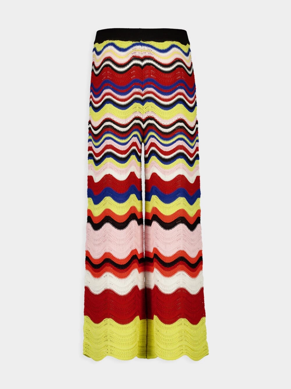 Chevron Cotton Culotte Trousers