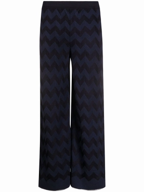 Chevron straight-leg trousers Knitwear Womens - women's knitwear cheap