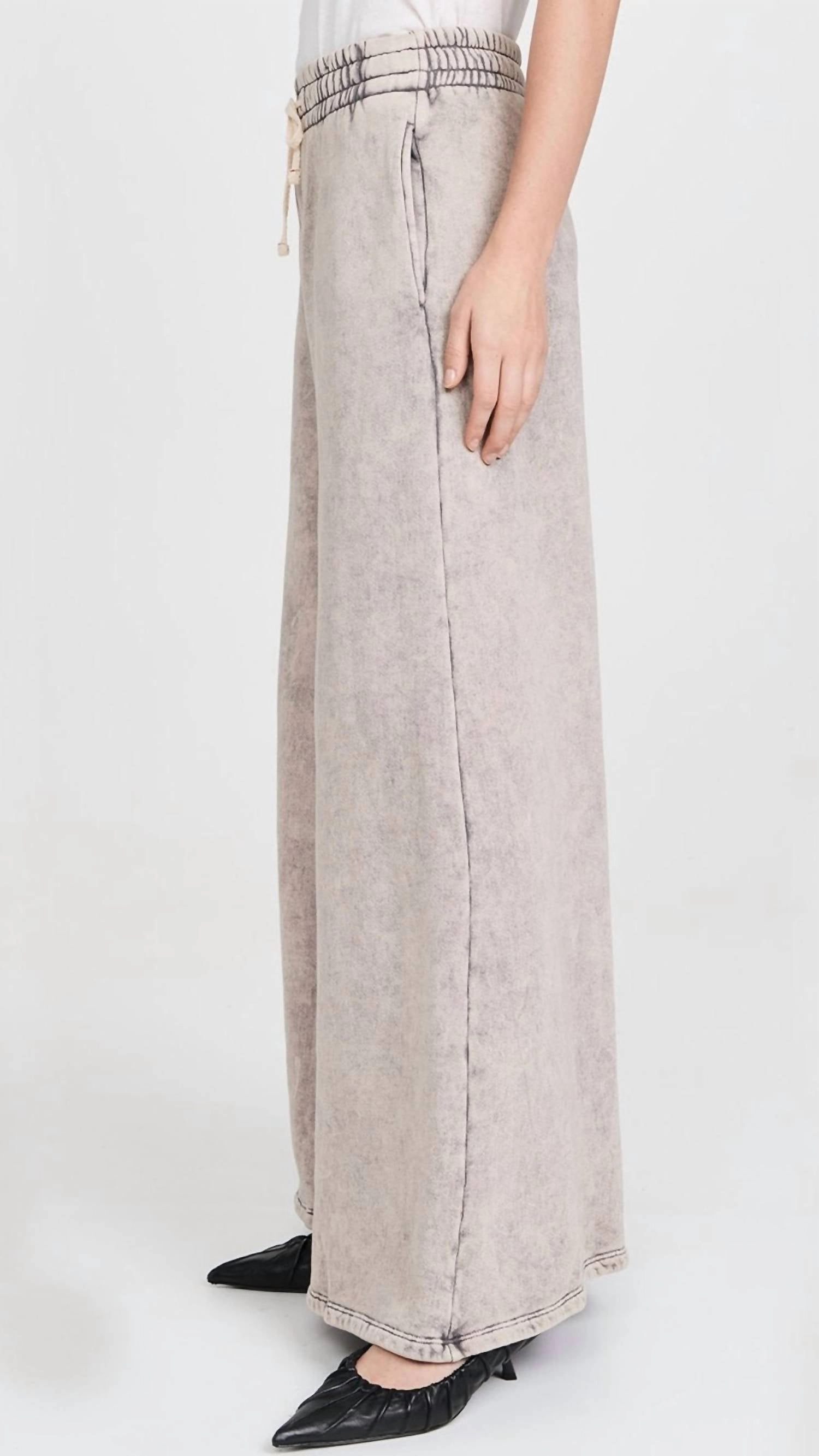 Christine Flare Sweatpants In Dove Mineral
