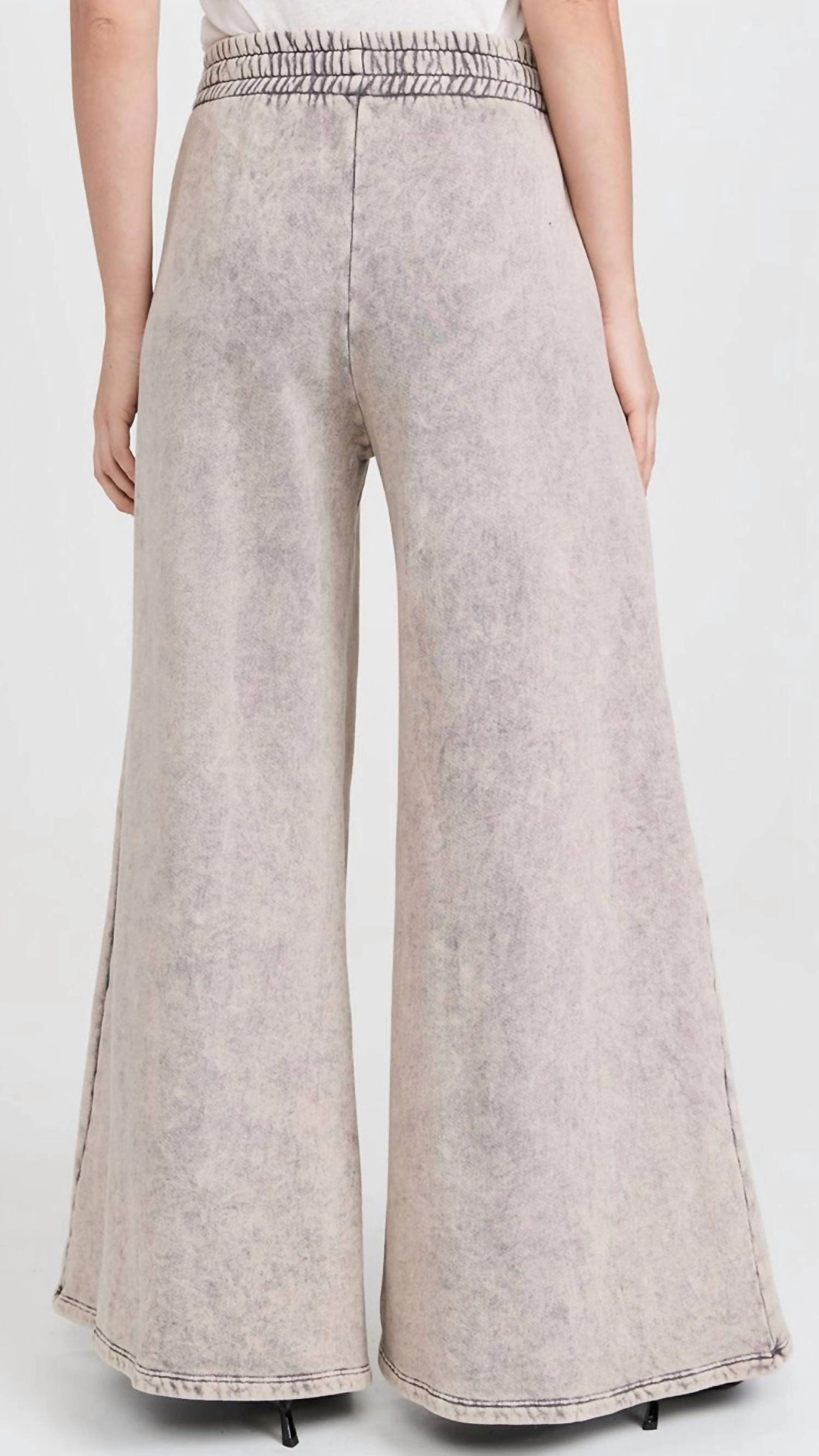 Christine Flare Sweatpants In Dove Mineral