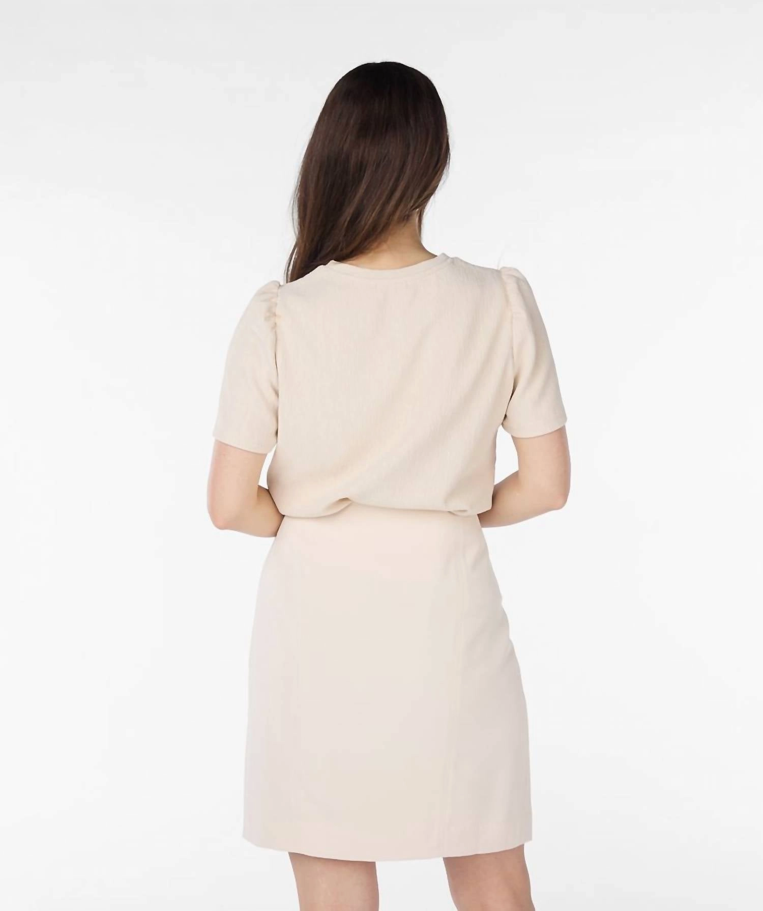 City Twill Skirt In Sand
