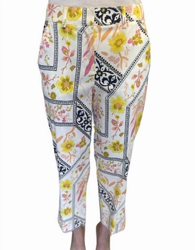Clara Stretch Sateen Pants In Multi Color bottoms for women sale