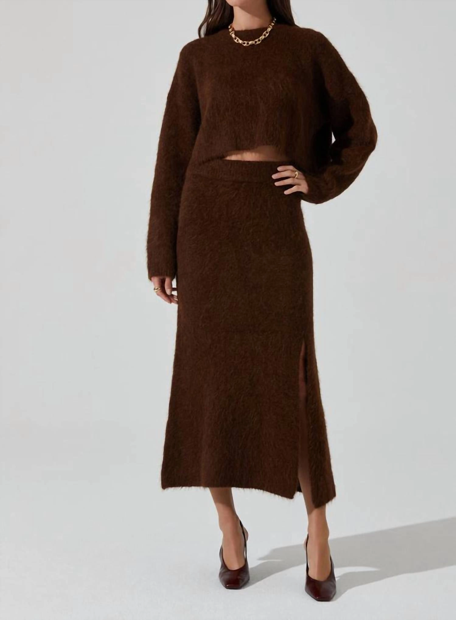 Clarisse Sweater In Espresso