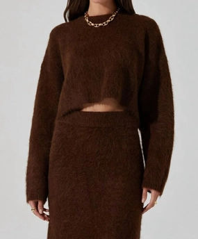 Clarisse Sweater In Espresso Tops Womens - camisoles best price