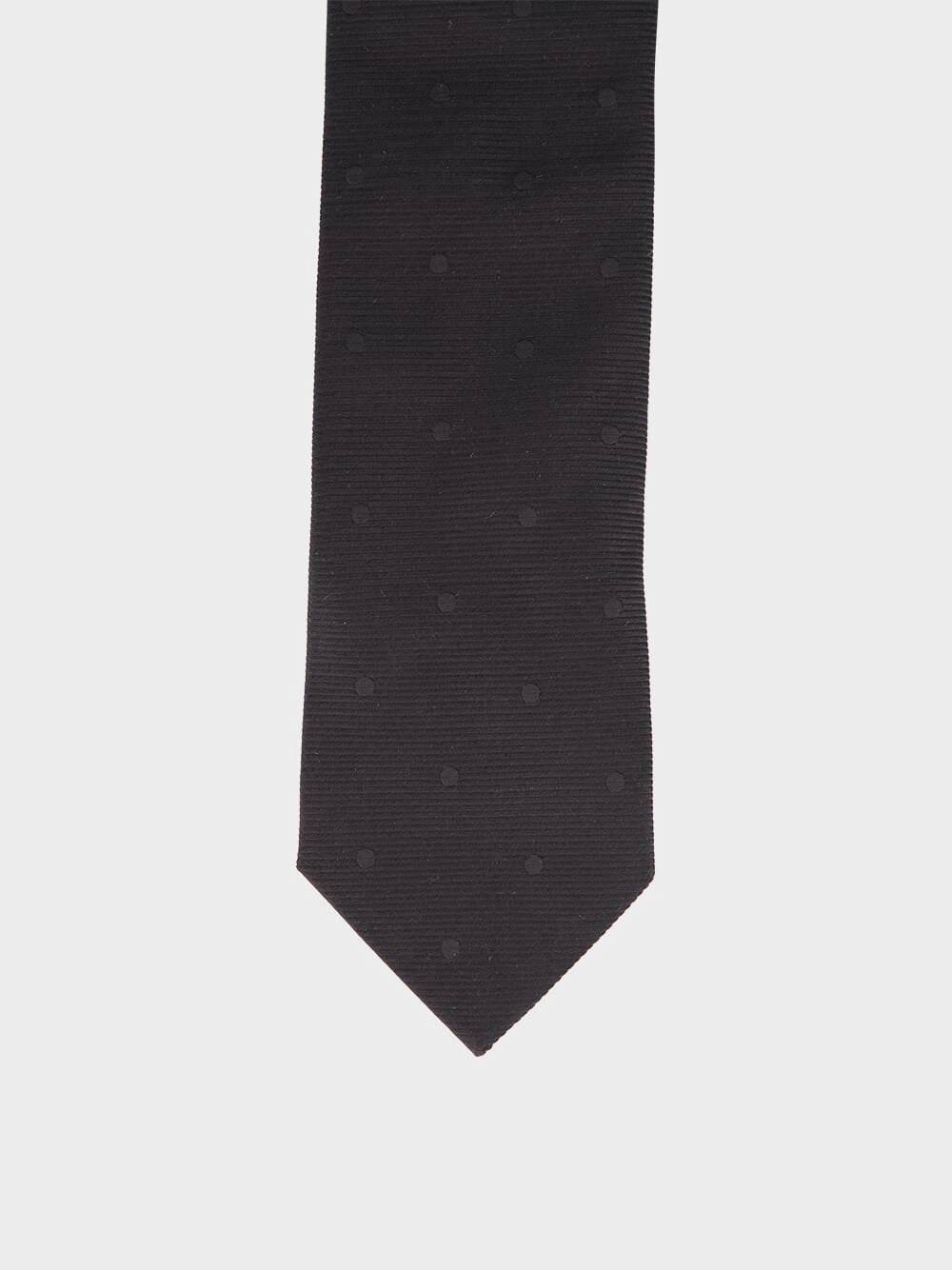 Classic Black Mulberry Silk Tie