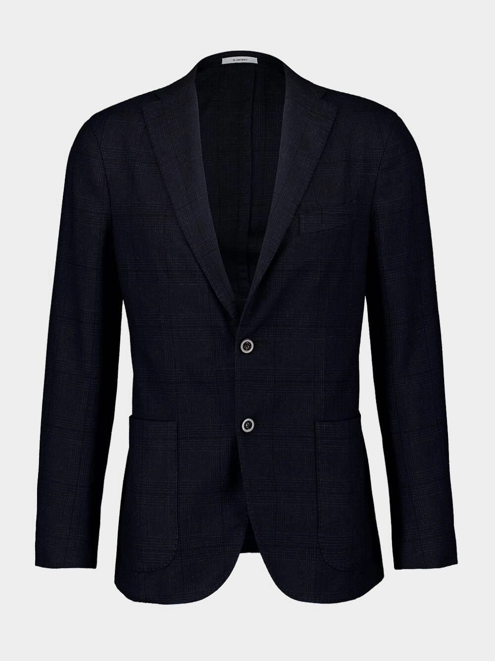 Classic Fit Navy Cotton Blazer Suits Mens - men's suits outlet