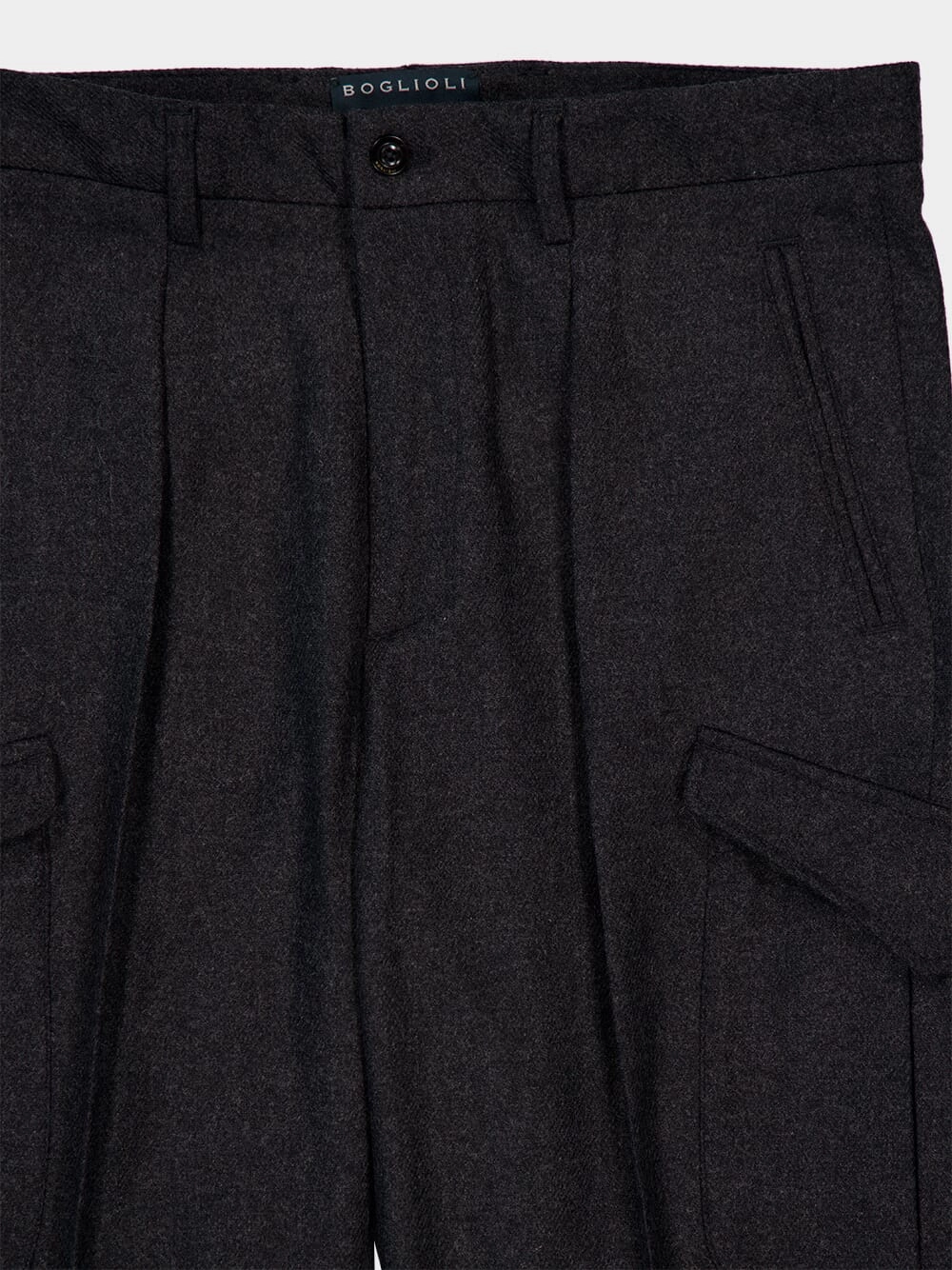 Classic Fit Virgin Wool Cargo Trousers