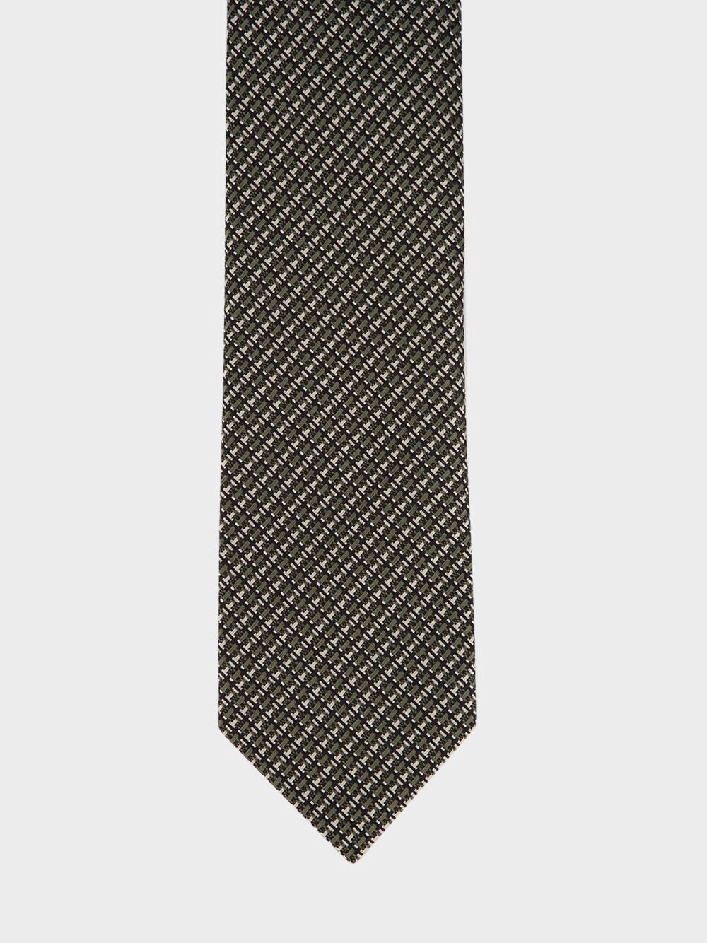 Classic Houndstooth Silk Tie