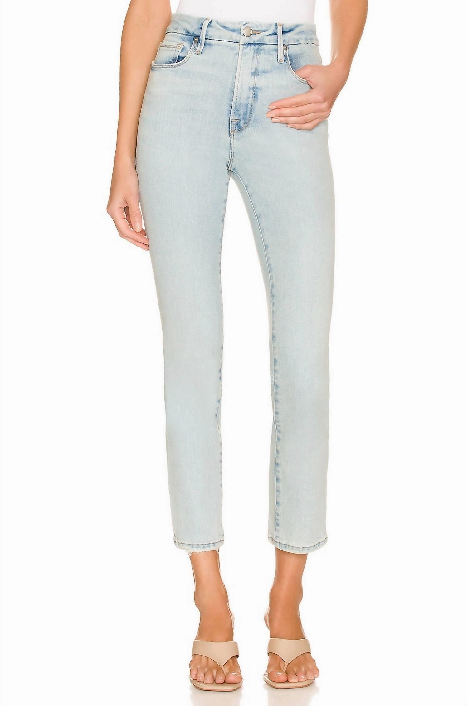 Classic Natural Fray Hem Jean In Indigo Bottoms Womens outlet online store